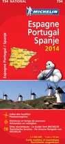 ESPAGNE PORTUGAL SPANJE 11734 CARTE ' NATIONAL ' 2014 MICHELIN KAART