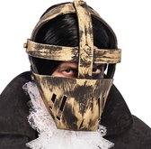 Goudkleurig gevangene masker voor volwassenen - Verkleedmasker