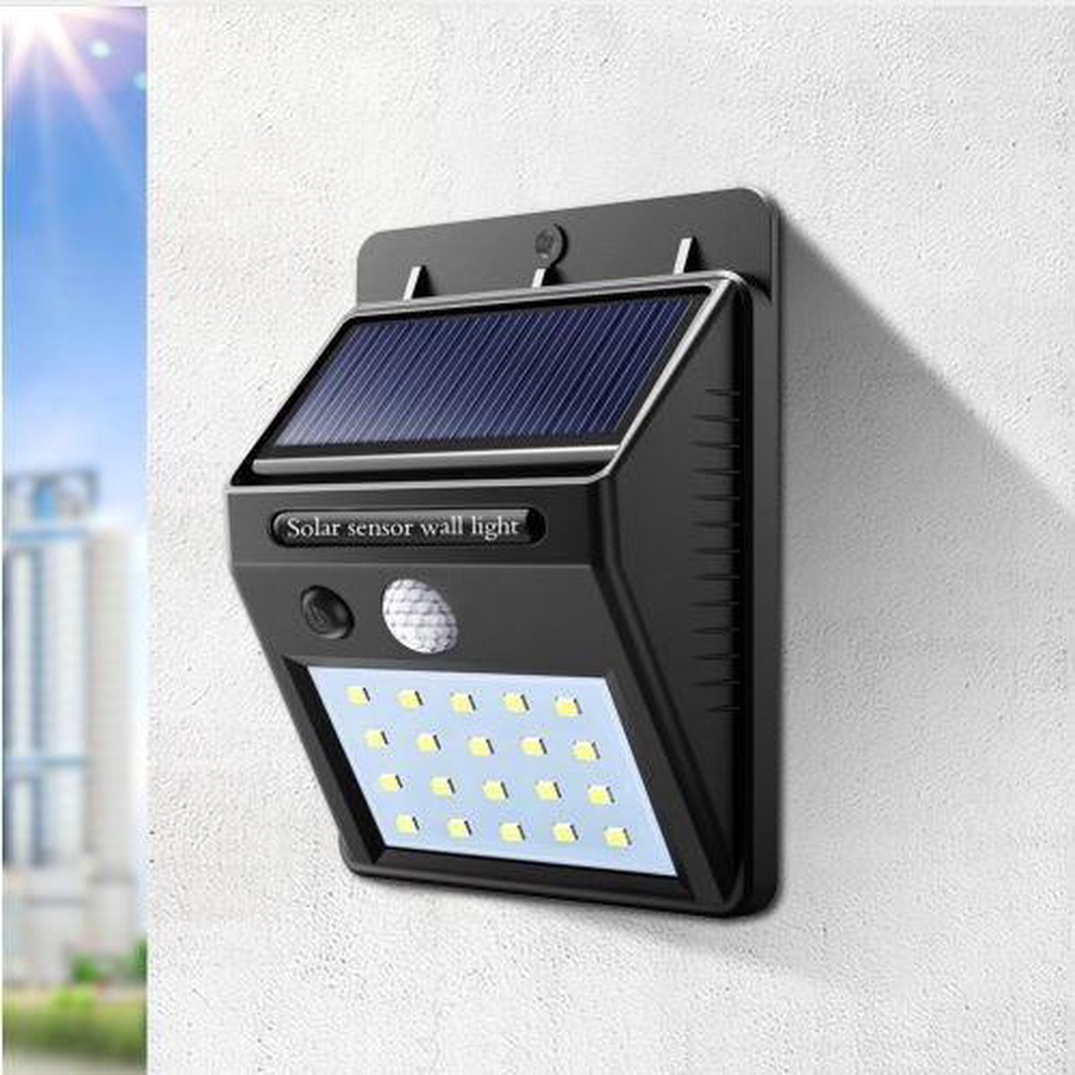 Solar LED Buitenlampen 30 LED Inbraakpreventief