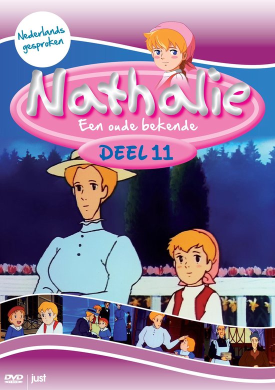 DVD hoes 'Nathalie Een oude bekende DEEL 11' met Nederlandse gesproken tekst en tekenfilmfiguren.