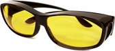 Overzet Nachtbril  - Autobril / Mistbril -  Nachtzicht Auto Bril