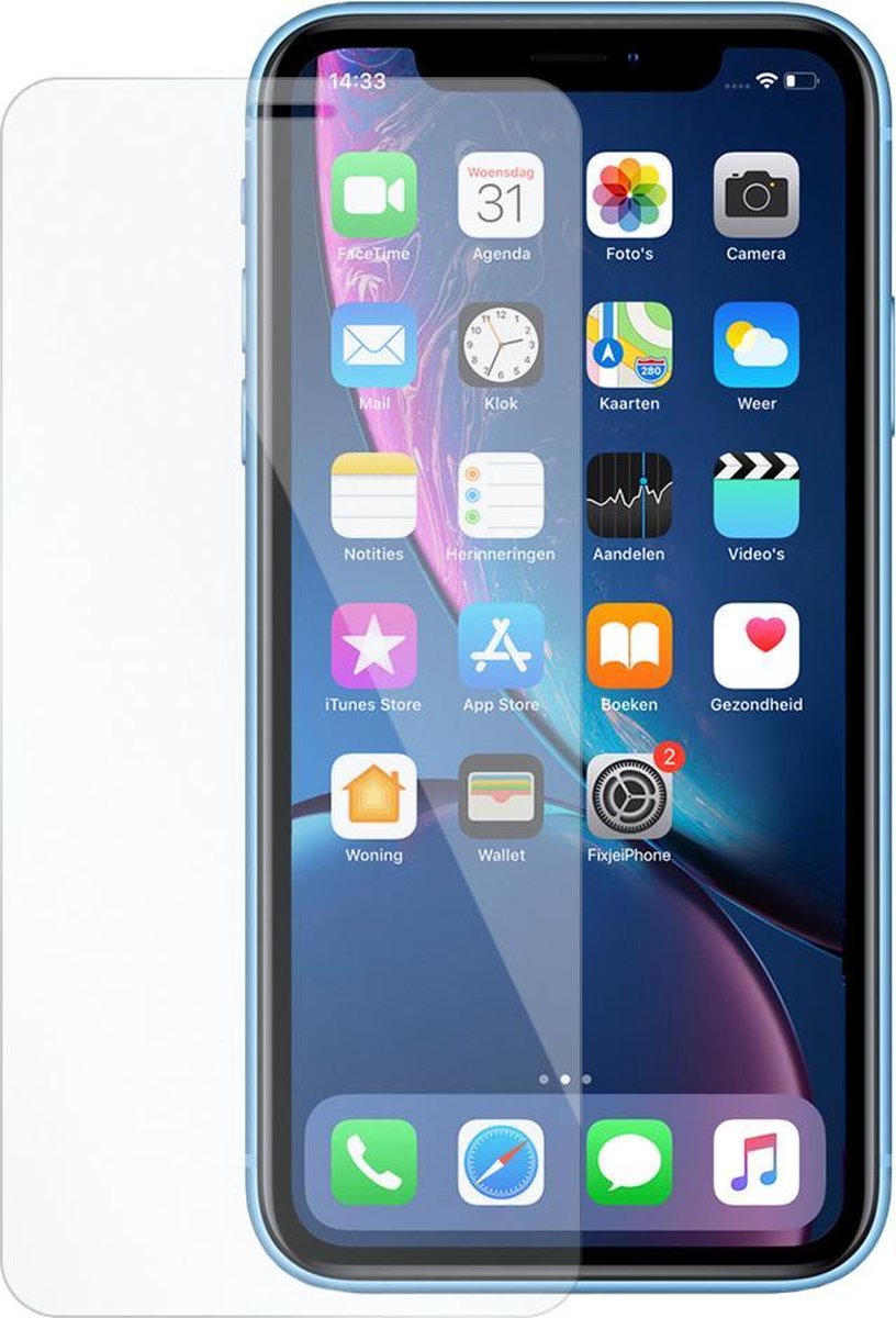 Voor iPhone XS Max screen protector tempered Glass!