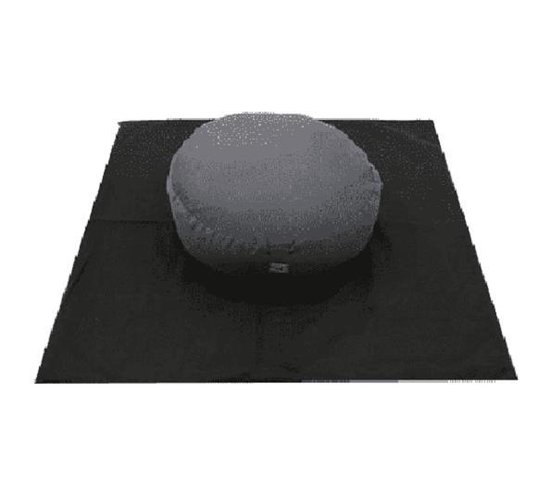 Meditatiemat hoes zwart - Hoes voor meditatiemat - Meditatiemat - 65x65x5 - Katoen - Zwart - Biologisch van MEDI — afbeelding 2