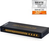 KanaaN 4x2 UHD matrix HDMI switch, splitter 1.4 4K 2K 1080p etc., HDCP 2.0, SPDIF, Dolby 5.1, hoofdtelefoonuitgang, afstandsbediening