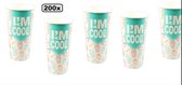 200x Milkshakebeker I`M a COOL cup 300ml.