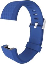 By Qubix - Fitbit Charge 2 siliconen bandje (Large) - Blauw - Fitbit charge bandjes