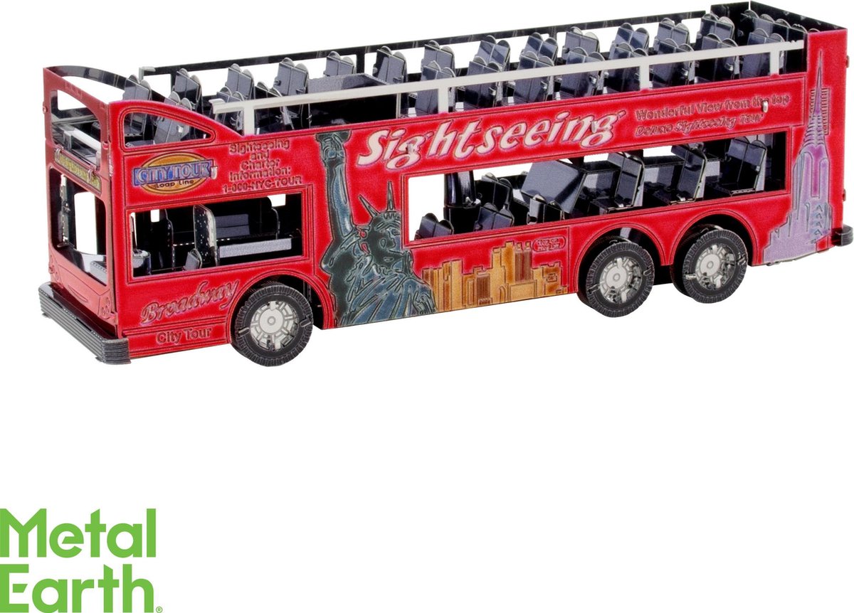 Metal Earth Big Apple Tour Bus Modelbouwset — afbeelding 7