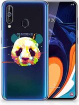 Geschikt voor Samsung Galaxy A60 Telefoonhoesje met Naam Panda Color