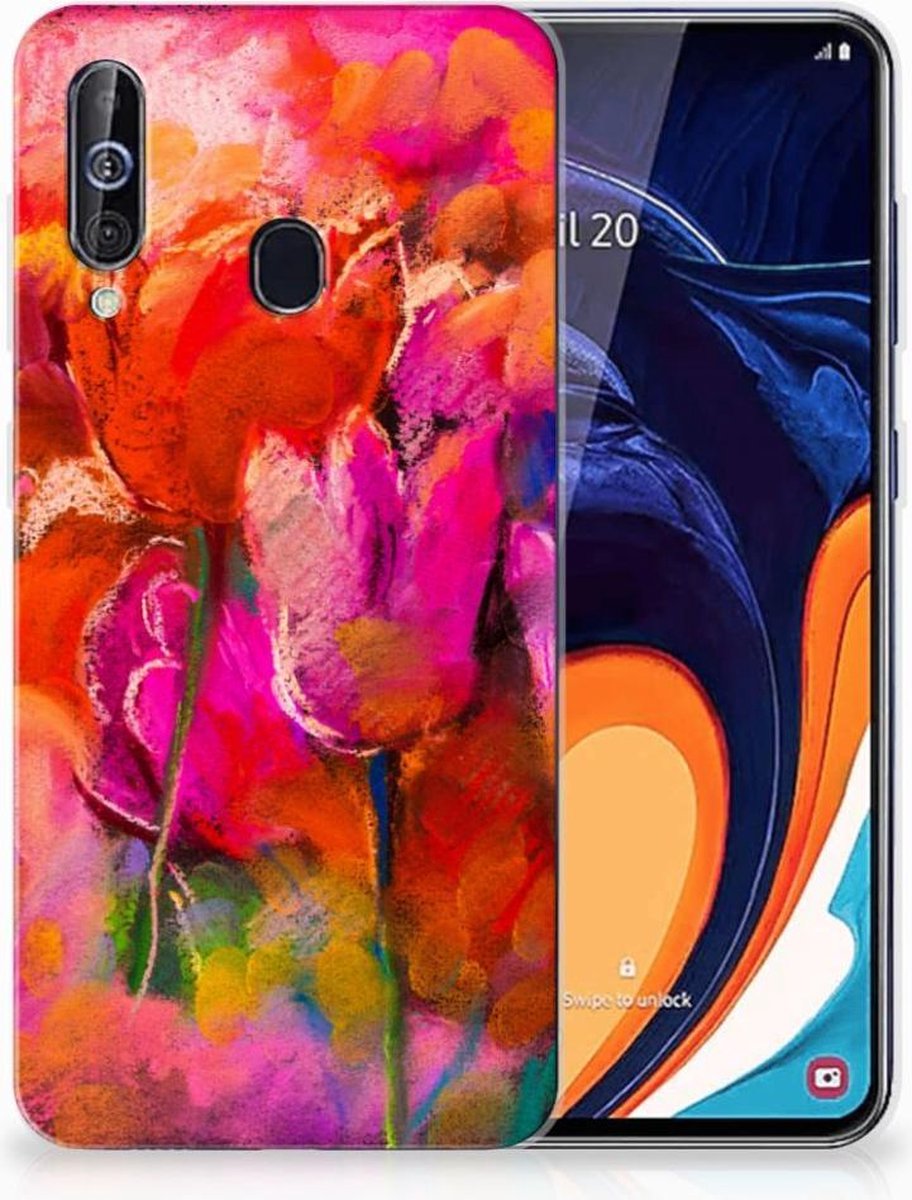 Hoesje maken Samsung Galaxy A60 Tulips