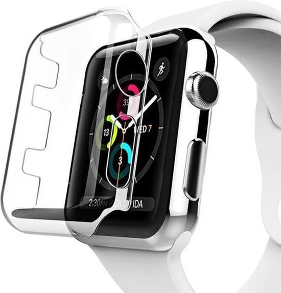KELERINO. Screen Cover geschikt voor Apple Watch Hard Plastic - 4th gen 44mm