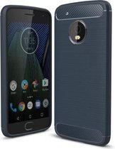 Armor Brushed TPU Case Motorola Moto G5 Plus - Blauw