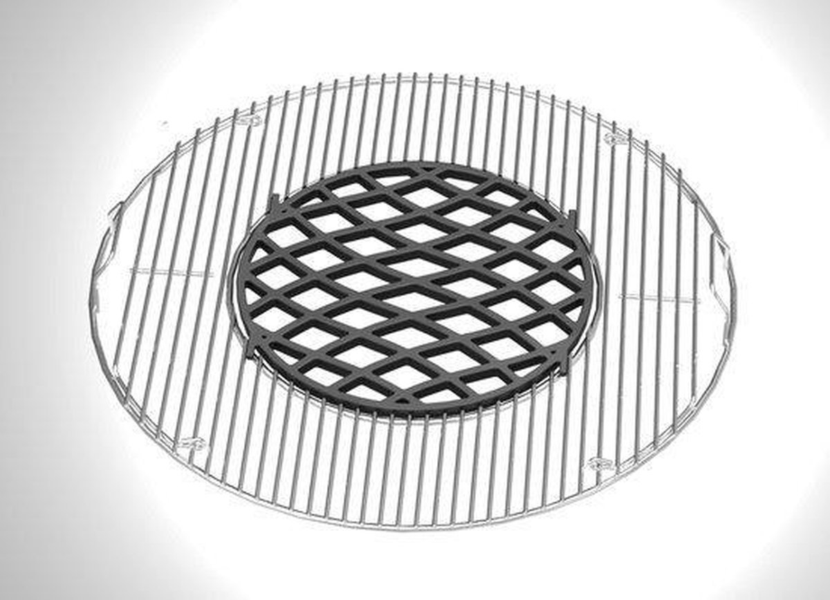 BBQ rooster rond 387mm - Houtgestookte Zwembadverwarming