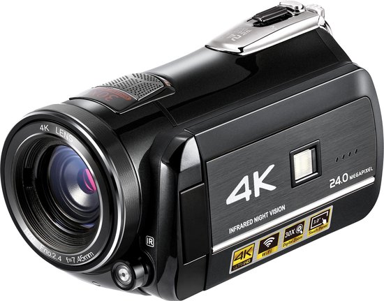 AD-C1 Camcorder 4K videocamera - Sony lens en phone remote - 30x zoom