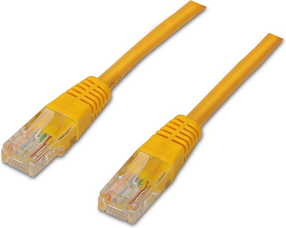 UTP Category 6 Rigid Network Cable Aisens A135-0253 Yellow 50 cm