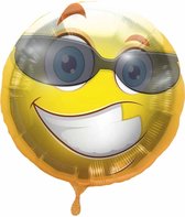 Folat - Folieballon - Emoticon - Fun - Zonder vulling