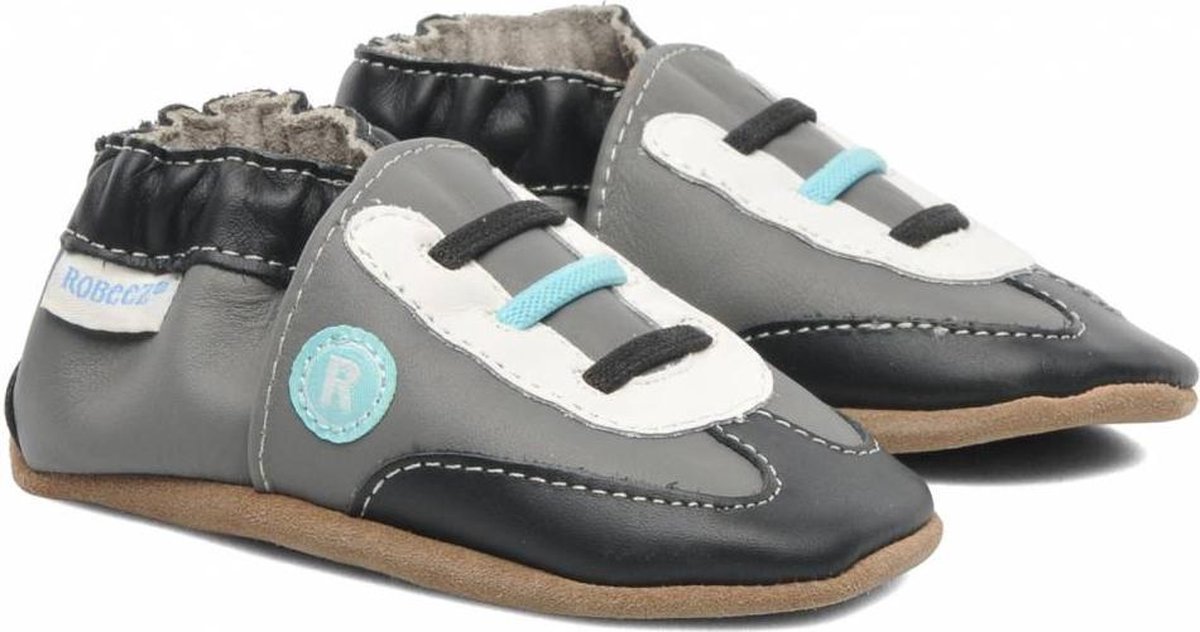 Robeez babyslofjes All Star Rodney Gris | bol.com