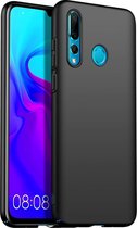 Huawei P Smart Plus 2019 Hoesje - Siliconen Back Cover - Zwart