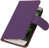 LG G3 Mini Book Case Effen Paars Hoesje