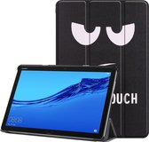 Tri-Fold Book Case Huawei MediaPad M5 Lite 10 Hoesje - Don’t Touch