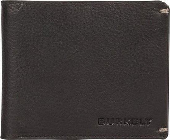 Burkely Antique Avery Unisex Leren Portemonnee Billfold Laag - Zwart