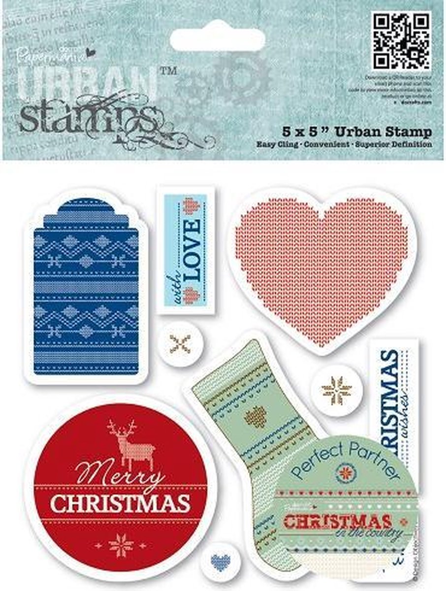 5 x 5' Urban Stamp (10pcs) - Christmas in the Country - Tags