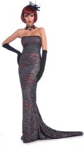 Forum Novelties - KF - Grijs gothic vampier kostuum voor vrouwen - M / L