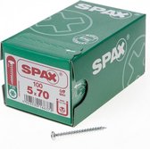 Spax Spaanplaatschroef cilinderkop verzinkt T-Star T20 5.0x70mm (per 100 stuks)