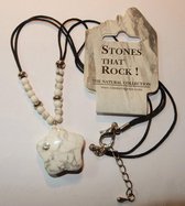 Prachtige Rock stone hanger/collier van Howliet