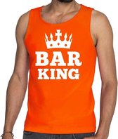 Oranje Bar King tanktop / mouwloos shirt heren - Oranje Koningsdag kleding L