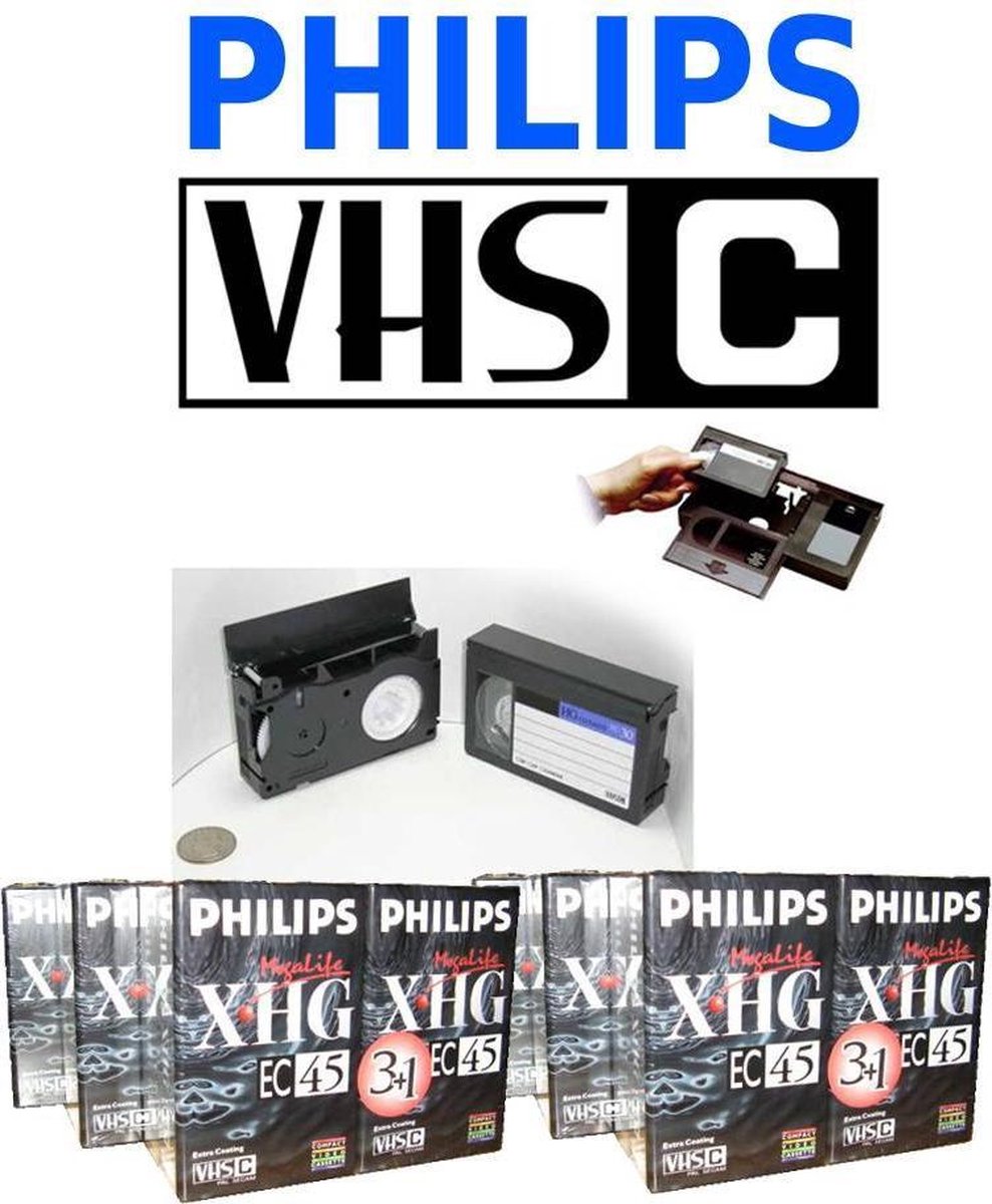 Philips VHS-C bandjes - camera tape - video bandjes voor VHS-C camera - stuks | bol.com