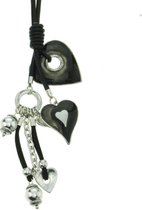 Lange love ketting met hartjes