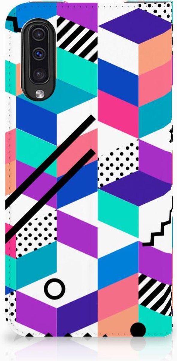 Samsung Galaxy A50 Stand Case Blokken Kleurrijk