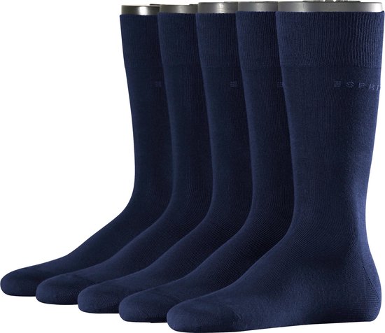 Chaussettes homme - Katoen - Lot de 5 - mélange de couleurs noir, bleu,  gris - Taille