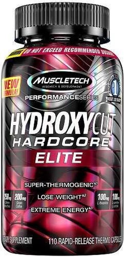 hydroxycut elite l carnitine MuscleTech Hydroxycut Hardcore Elite - L-Carnitine en Green Coffee Extract  - 180caps