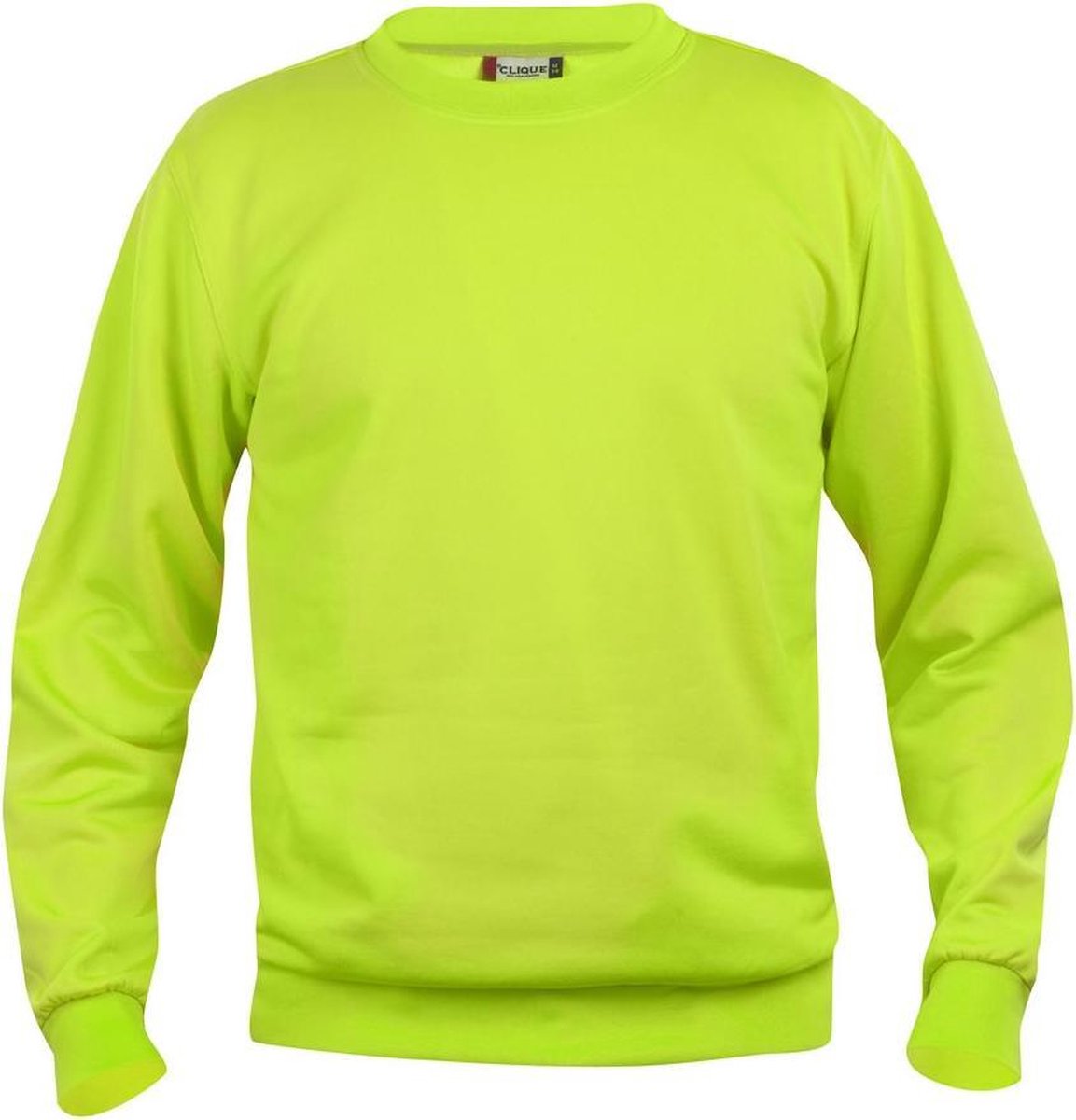 Basic roundneck signaalgroen xs
