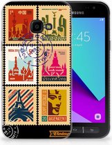 Geschikt voor Samsung Galaxy Xcover 4 Uniek TPU Hoesje Postzegels