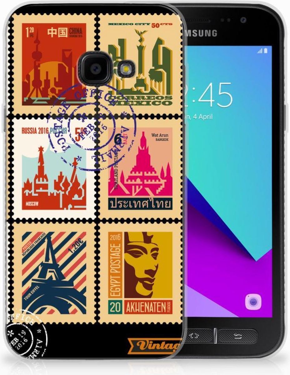Samsung Galaxy Xcover 4 | Xcover 4s Siliconen Back Cover Postzegels