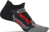 Feetures - Elite Merino Ultra Light No Show Tab - Charcoal Red Small
