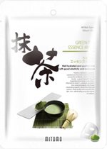 MITOMO Green Tea Face Masker – Japanse Gezichtsmasker MATCHA Poeder Groene Thee Extract uit Japan – Theeplant - Natuurlijk - Hydraterende Masker – Gezichtsverzorging – 25g