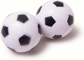 Heemskerk Profiel Tafelvoetbalballen met voetbal design - Zwart/Wit - per 12 stuks