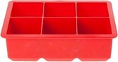 Porte-glaçons Cozy & Trendy cube 6 pièces - Rouge