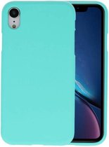 BackCover Hoesje Color Telefoonhoesje voor iPhone XR - Turquoise