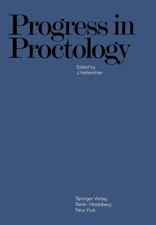 Medicine (R0) - Progress in Proctology - cover