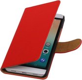 Huawei Honor 7i - Effen Booktype Wallet Hoesje Rood