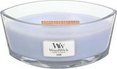 Woodwick Heartwick Flame Ellipse Geurkaars - Lila