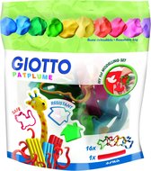 Giotto Patplume - Plastic bag of 12 clay cutters + 1 wooden roller