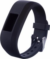 Siliconen Polsband Geschikt Voor Garmin Vivofit 3 -  Armband / Polsband / Strap Bandje / Sportband - Donker Blauw
