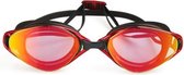 Professionele zwembril voor Volwassenen Improducts® huismerk - zwart/rood lens spiegel rood