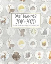 Daily Planner 2019-2020 12 Month Academic Calendar July 2019 - June 2020