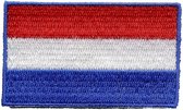 HKM APPLICATIE NEDERLANDSE VLAG, KLEIN OPSTRIJKBAAR - 5 STUKS. 5 X 3CM.
